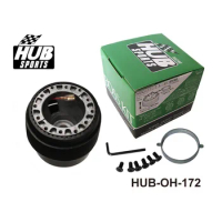 Racing Steering Wheel Hub Adapter Boss Kit for Honda Civic 96-00 Jdm Hub Adapter Kit Fit 6-Hole Steering Wheel HUB-OH-172