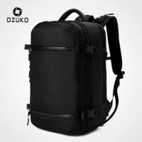 OZUKO New Men Backpack for 15"17" Laptop s Water Repellent Multifunction Bag USB Charging Travel Large Mochila