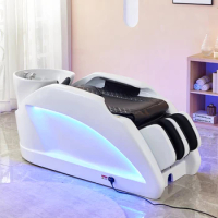 Stylist Treatment Shampoo Chair Massage Luxury Professional Head Spa Bed Aesthetics Lettino Massaggio Furniture Barberia MQ50SC