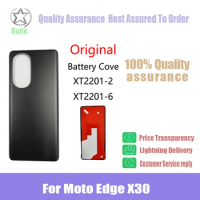 Original For Motorola Edge X30 Glass Back Battery Cover Door Panel Housing Case Replacement Parts New