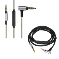 Replace Silver Plated Audio Cable with Remote Mic For SONY WH-1000XM2 1000XM3 XM4 XM5 WH-H800 WH-900N headphones