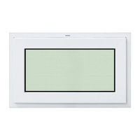 หน้าต่าง UPVC บานกระทุ้งพร้อมมุ้งลวด รุ่น WDKWG50*80 ขนาด 80 x 50 ซม. สีขาว