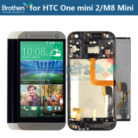 LCD for HTC One Mini 2 / M8 Mini LCD Screen for HTC M8 Mini Touch Screen Digitizer Screen Assembly With Frame Phone Replacement