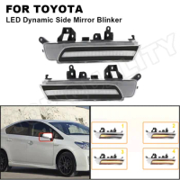 For Toyota PRIUS / WISH / ROWN / REIZ / MARK X / AVALON Dynamic LED Turn Signal Light Side Wing Mirror Indicator Smoke / Clear