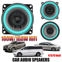 4/5/6 Inch Universal Car Speakers 100W/160W HiFi Coaxial Subwoofer Car Audio Music 92dB Full Range Car Stereo Speaker