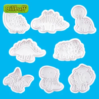 4Pcs DIY Slimes Play Dough Cartoon Dinosaur Cutters Tools Accessories Plasticine Mold Modeling Clay Set Educational toy Children