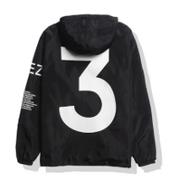 Kanye West Y3 Season 3 Windbreaker Jacket ผู้ชายผู้หญิง Nest Hip Hop Vitality Outwear Letter พิมพ์บา