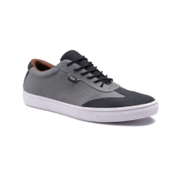 Sepatu Pria Sneakers Footstep Footwear - Atom Black - Grey Black, 41-TERLARIS!!!!!!!!!!!!!!!!!! Canv