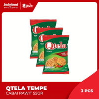 3 PCS - Qtela Tempe Cabai Rawit 55 Gr