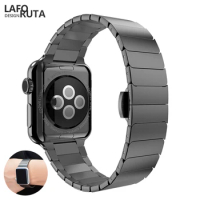 Lforuta Link Watch Band for Apple Watch Series 6 5 4 3 2 Stainless Steel Strap Sport Bracelet for iWatch SE 44mm 42mm 38mm 40mm