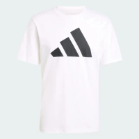 【adidas 愛迪達】M PWR 3 T 白 短袖 上衣 男款 運動 大LOGO(IY8582 ∞)
