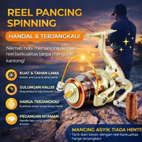 Promo YUMOSHI REELSKING Reel Pancing Spinning Fishing Reel 5.2:1 5000 - EF5000 Original Silver