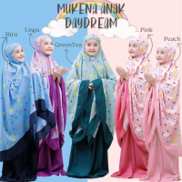 Mukena Anak Tanggung Daydream/Mukenah Anak Lucu Usia 8-15 Tahun Terbaru Atasan Muslim Panjang Rayon 