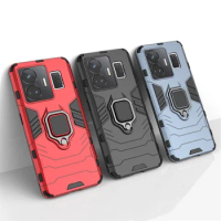 For Realme GT Neo5 Case for Realme GT Neo5 Cover Funda Finger Ring PC Stand Protective Phone Bumper For Realme GT Neo5