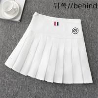Female middle Waist Golf Tennis skirt Women Anti-exposure Mini Golf Skirt Ladies Slim Sports Pleated Skort Elegant Short skirt