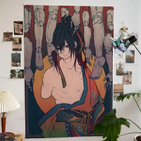 Anime Dororo Hyakkimaru Tapestry Art Printing Japanese Wall Tapestry Anime Wall Hanging Home Decor