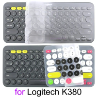 K380 Keyboard Cover for Logitech K380 for Logi Wireless Silicone Protector Skin Case Film TPU Shell English Korean Clear Black