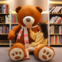 24小時現貨清出　泰迪熊公仔毛絨玩具大號娃娃女生抱抱熊睡覺抱枕生日禮物大熊玩偶