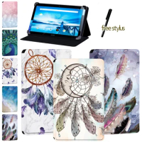 New Tablet Case for Lenovo Tab P10/Lenovo Smart Tab P10 10.1 Inch - Anti-fall Soft Leather Feather Series Tablet Cover Case