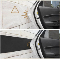 200cm X 20cm Car Door Protector Garage Rubber Wall Guard Bumper Safety Parking Parapet Bumper Carport Protection Sticker