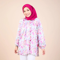 Felora Premium Printed Baggy Blouse Floral