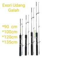 Joran pancing exori udang galah 90 100 120 135 cm lentur kuat 90cm