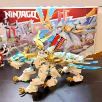 NEW Zane's Ice Dragon Creature MOC Building Blocks with Compatible with 71786 Building Blocks of Constructions Educational Toys