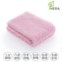 HERA 3M專利瞬吸快乾抗菌超柔纖-多用途洗臉巾- 櫻花粉