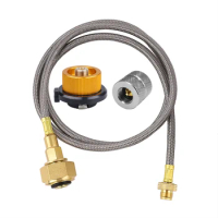 Outdoor Gas Stove Propane Refill Adapter Gas Canister Connection Hose Burner Adapter LPG Cylinder Connector Camping Equipment