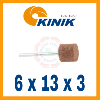 Mounted Stone / Batu Gagang 6 x 13 x 3 (W163) merk Kinik (Taiwan)