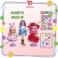 BP Bongkar Pasang Boneka Ganti Baju Magnetik Mainan Anak Perempuan Magnetic Dress Up Doll