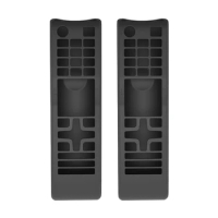 2X Silicone Case Remote Control Protective Cover Suitable For Samsung TV BN59 AA59 Series Remote Control Black