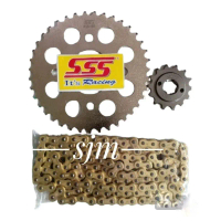 Gear Gir SSS Set 415 428 Rantai Gold Honda Sonic 150R/ Cbr 150R/ Supra GTR150/ Cb 150/ Cb150R/ Verza