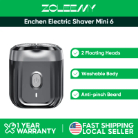 Enchen Mini 6 Pencukur elektrik Electric Shaver 2 Floating Head Portable Shaver Machine Magnetic Cut