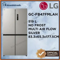 LG GC-FB47FMLAH Kulkas 4 Pintu 519 L No Frost Garansi Resmi LG GCFB47FMLAH Ori - Kurir Toko