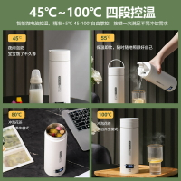 美規110V電熱水杯便攜式燒燒水壺旅行杯出差煮水壺臺灣加拿大日本