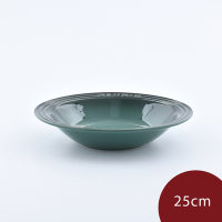 Le Creuset 東京款義大利麵盤 餐盤 深盤 圓盤 25cm 綠光森林 無紙盒