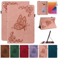 Tablet Funda For iPad 9th Generation Case Retro Embossing PU Leather Cover For iPad 10.2 2021 2020 iPad 9 8 7 8th 7th Gen Case