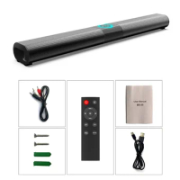 Bluetooth Wireless Speaker Sound Bar Subwoofer RGB Color Light Surround Stereo Home Theater Remote Control TV Bluetooth Soundbar