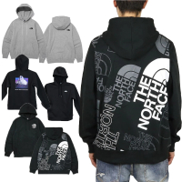 【The North Face】北臉 上衣 帽T 背後滿版 胸前小LOGO 大學T 多款(平輸品)