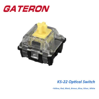 GATERON KS-22 Optical Switch SMD RGB Black White Yellow Red Silver Brown Blue DIY Linear Tactile Clicky For Mechanical Keyboard