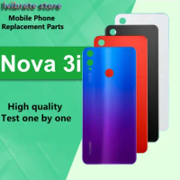 New glass Battery Back Rear Cover Door Housing For Huawei Nova 3i Battery Cover For Huawei Nova3i Nova 3 i shell Replacement