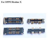 2PCS Inner FPC Connector Battery Holder Clip Contact For Oppo Realme X logic on motherboard mainboard Cable Real me X RealmeX