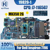 19829-1 For Dell Inspiron 7706 Notebook Mainboard 0P47D9 SRK02 N17S-G5-A1 MX350 2G i7-1165G7 Laptop Motherboard Full Tested