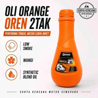 Oli samping orange oren 2T 0.7L Smokeless samping wangi Vespa Super Sprint Bajaj Bagol VBB PX Excel 