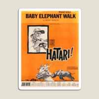 Hatari Baby Elephant Walk Vintage She Magnet Magnetic Children Toy for Fridge Organizer Kids Stickers Colorful Cute Home Funny