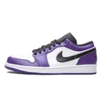 AIR JORDAN 1 LOW COURT PURPLE WHITE