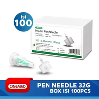 Pen Needle Onemed Box isi 100s 31G/32G - Jarum Insulin 32 G