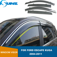 Window Deflectors For Ford Kuga Escape 2004 2005 2006 2007 2008 2009 2010 2011 Sun Rain Deflector Waterproof Weather Shield