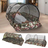 Folding Portable Mosquito Net For Trips Mesh Tent With Zipper Outdoor New Camping Mosquito Net Tent With Bottom For Single Bed